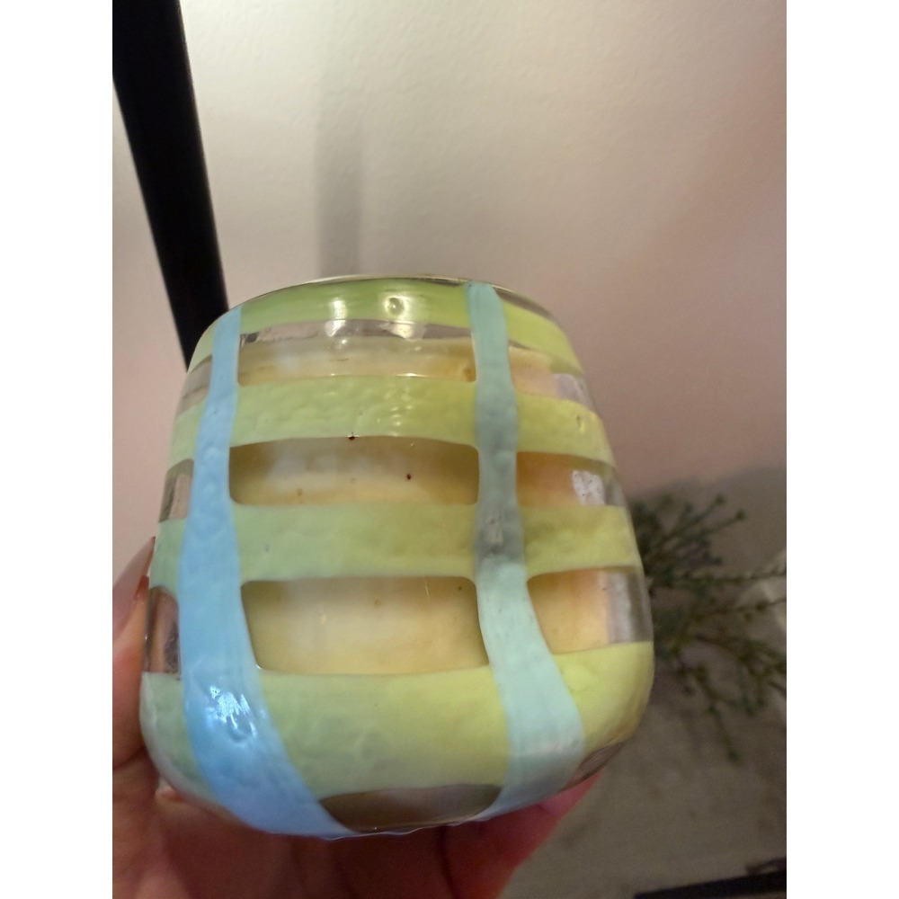 Paddywax Misted Lime Soy Wax‎ Candle 11oz Artisan Hand-Made Glass Green Blue